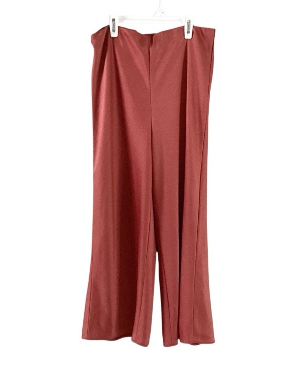 Joie Wide Leg Satin Pants in Terra Cotta Clay 12